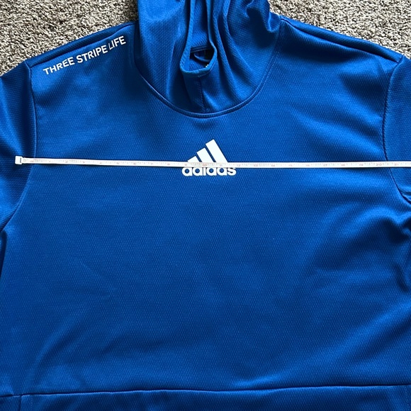 Adidas Mens 3XLT Climawarm Waffle Mesh High Neck Pullover Hoodie - Picture 13 of 16